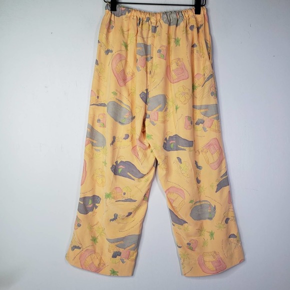 Fresh Produce Tencel 2pc Set Outfit Button Front Top Capris S Light Orange - Picture 12 of 14